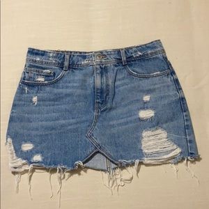 Zara denim miniskirt size S